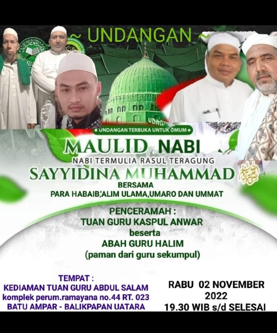 Tuan Guru Abdul Salam Gelar Maulid Nabi Bersama Para Habaib Alim