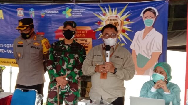 Berita Kaltim Terkini - Pedagang di Pasar Pandan Sari, Antusias di Vaksin
