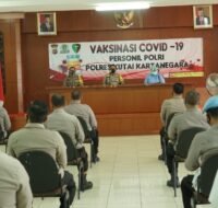Berita Kaltim Terkini - Ratusan Anggota Polres Kukar di Vaksin Covid-19
