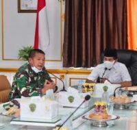 Berita PPU Terkini - Kunjungan tim dari Mabes TNI AD di Kantor Bupati Penajam Paser Utara, Rabu (24/03).