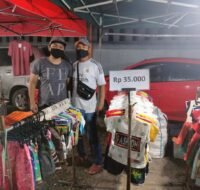Berita Kaltim Terkini - Pedagang di Pasar Malam Mulai Buka Lapak