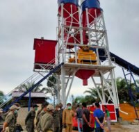 Tak miliki izin, lokasi batching plant di kilometer 3 Silkar disegel.