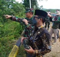 Bupati PPU Abdul Gofur Mas'ud (AGM) dampingi Sekjen Kemenhan RI saat berkunjung ke lokasi IKN, Kamis (27/05).