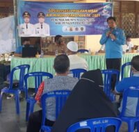 Sosialisasi Program Hibah Air Minum Perkotaan Tahun Anggaran 2021 di Kelurahan Lawe-Lawe, Senin (21/06/2021)