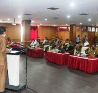 Sosialisasi Pembangunan Kawasan Industri bersama Direktur Perwilayahan Kementerian Perindustrian Republik Indonesia (RI), di Aula Lt I Kantor Bupati PPU, Senin (14/06/2021).