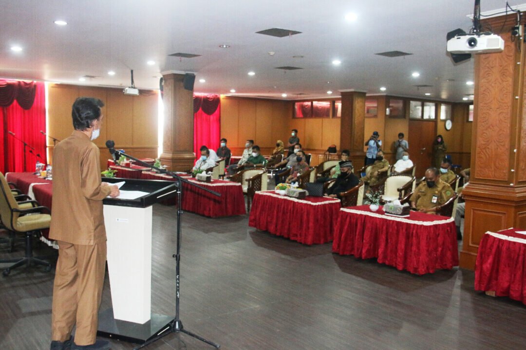 Sosialisasi Pembangunan Kawasan Industri bersama Direktur Perwilayahan Kementerian Perindustrian Republik Indonesia (RI), di Aula Lt I Kantor Bupati PPU, Senin (14/06/2021).