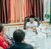 Bupati PPU Abdul Gafur Mas’ud (AGM) bertemu dengan jajaran direksi Telkom Regional VI Kalimantan, Rabu (23/06/2021).