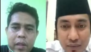 Bupati PPU Abdul Gafur Mas’ud (AGM) saat berdiskusi secara daring dengan beberapa awak media.