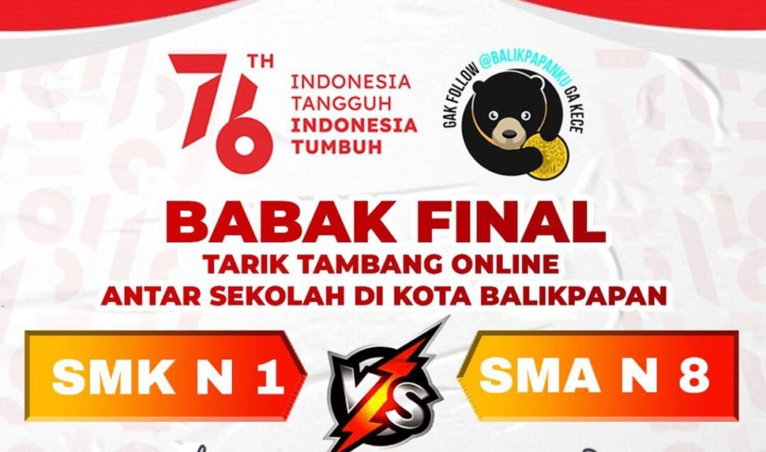 Tarik tambang online SMK N 1 melawan SMA N 8