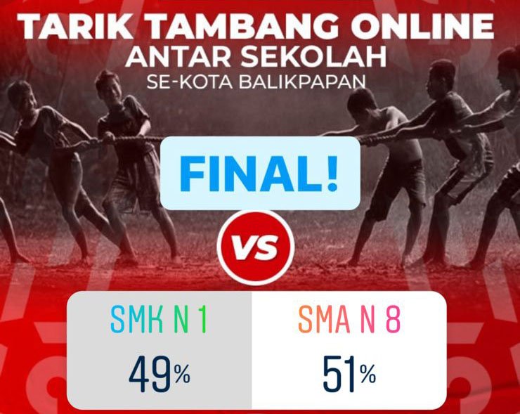 hasil voting tarik tambang online