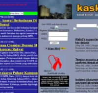 tampilan website populer di indonesia pertama kali