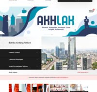 tampilan website telkom tahun 2021