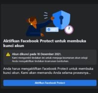 Akun Facebook Kekunci Facebook Protect