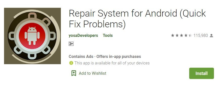 repair system for android