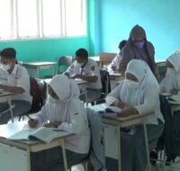 Aktivitas PTM terbatas di salah satu sekolah di Kabupaten PPU.