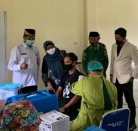 Kegiatan vaksinasi massal yang digelar PP Muhammadiyah Kabupaten PPU, Rabu (19/1/22).