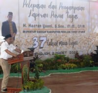 Plt Bupati PPU, Hamdam berharap pejabat yang pensiun masih bisa berikan kontribusi bagi daerah.