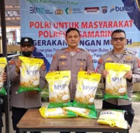 Polsek Samarinda Ulu Gelar Gerakan Pangan Murah Sediakan 1,5 ton beras Polsek Samarinda Ulu Gelar Gerakan Pangan Murah Sediakan 1,5 ton beras