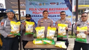 Polsek Samarinda Ulu Gelar Gerakan Pangan Murah Sediakan 1,5 ton beras