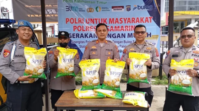 Polsek Samarinda Ulu Gelar Gerakan Pangan Murah Sediakan 1,5 ton beras