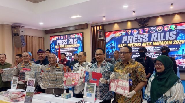 Operasi Antik Mahakam 2026 Lampaui Target! Polda Kaltim Ungkap 300 Kasus, Tangkap 351 Pelaku Hingga Bongkar TPPU Bandar