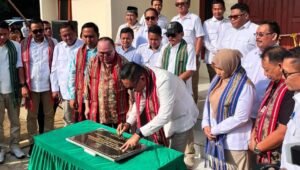 Hadiri Peresmian Kantor Gerindra Kubar, Bupati Ajak Sinergi Bangun Daerah