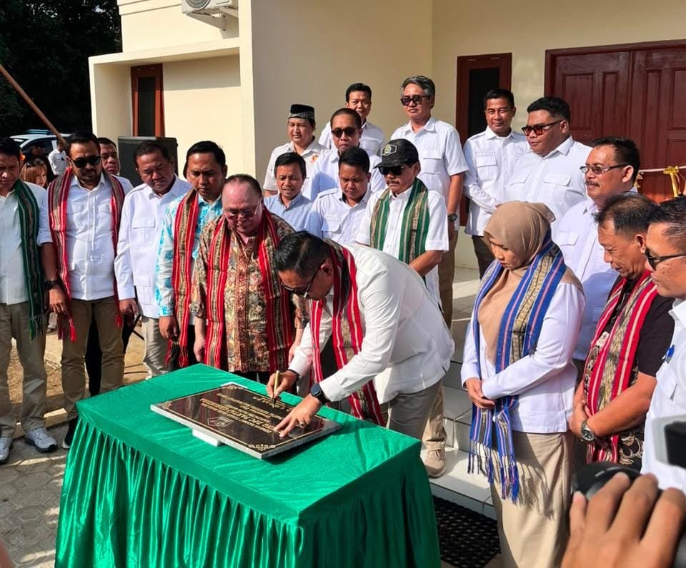 Hadiri Peresmian Kantor Gerindra Kubar, Bupati Ajak Sinergi Bangun Daerah