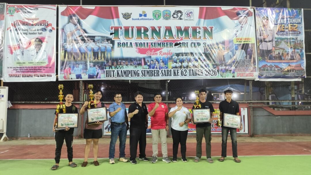 Simpang Raya B dan Manarung Ombau Asa Juarai Voli Sumber Sari Cup III 2026