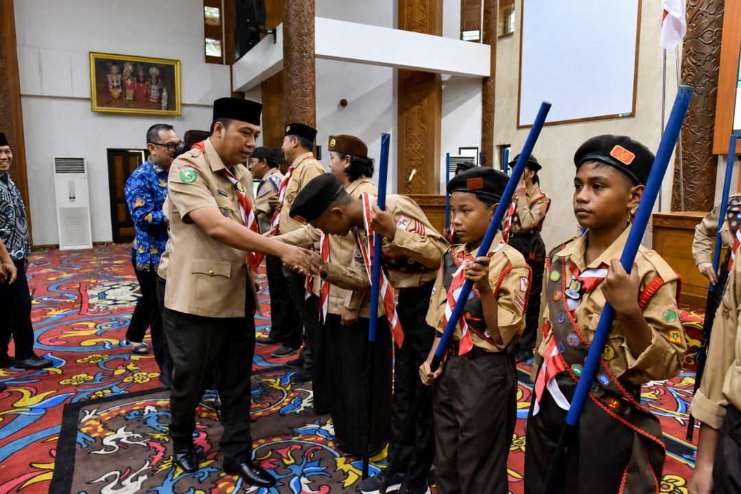 Lepas Kontingen Jambore Nasional di Cibubur, Bupati Pesan