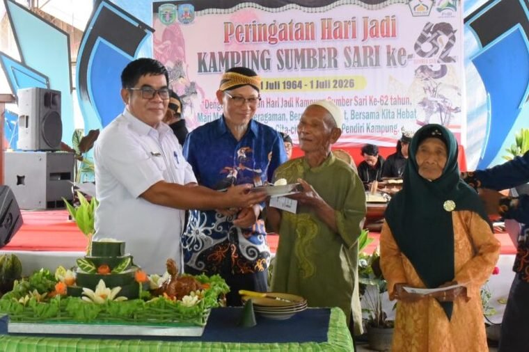 HUT ke-62 Kampung Sumber Sari, Bupati Minta Tata Kelola & Potensi Lokal Dioptimalkan